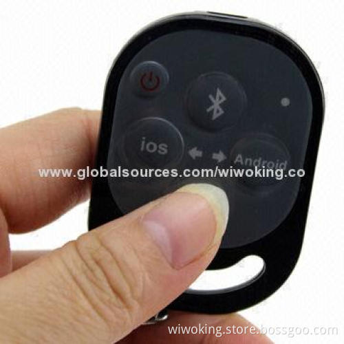 Bluetooth Remote Control/Self-timer for iPhone and Samsung Smartphones, Built-in Lithium Battery